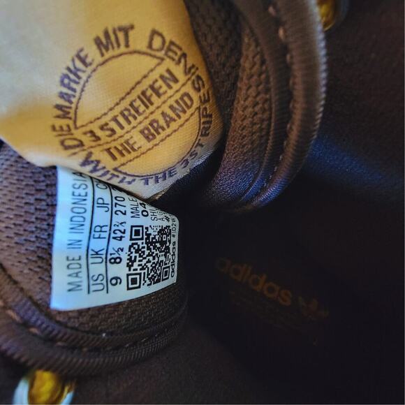 ADIDAS Forum Mid Sneakers GX7079 Brown Mens 9 Gym Shoes Lace Up Monogram - Picture 3 of 13